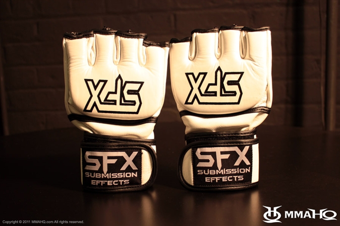 SFX White Pro MMA Gloves